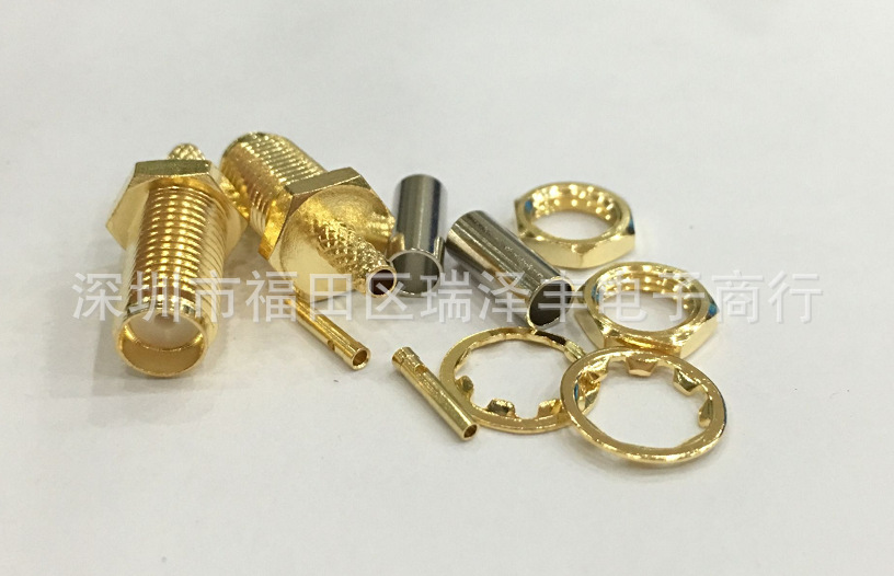 供应射频母头SMA-KY-1.5电缆RG316 RG174同轴连接器