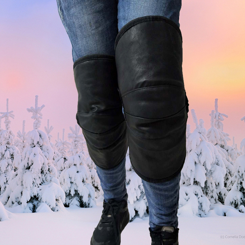 changjia秋冬季保暖电动车护膝摩托车加厚防寒护膝防风男女式护膝