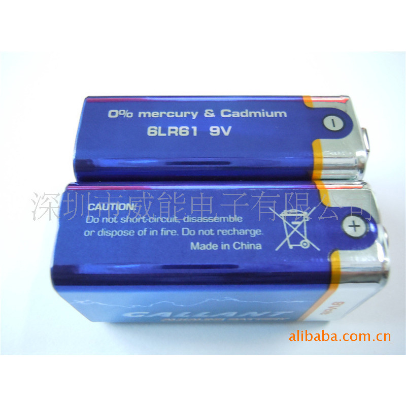 供应电动赛车 动力9V电池 电动工具 大容量 6LR61电池 碱性电池