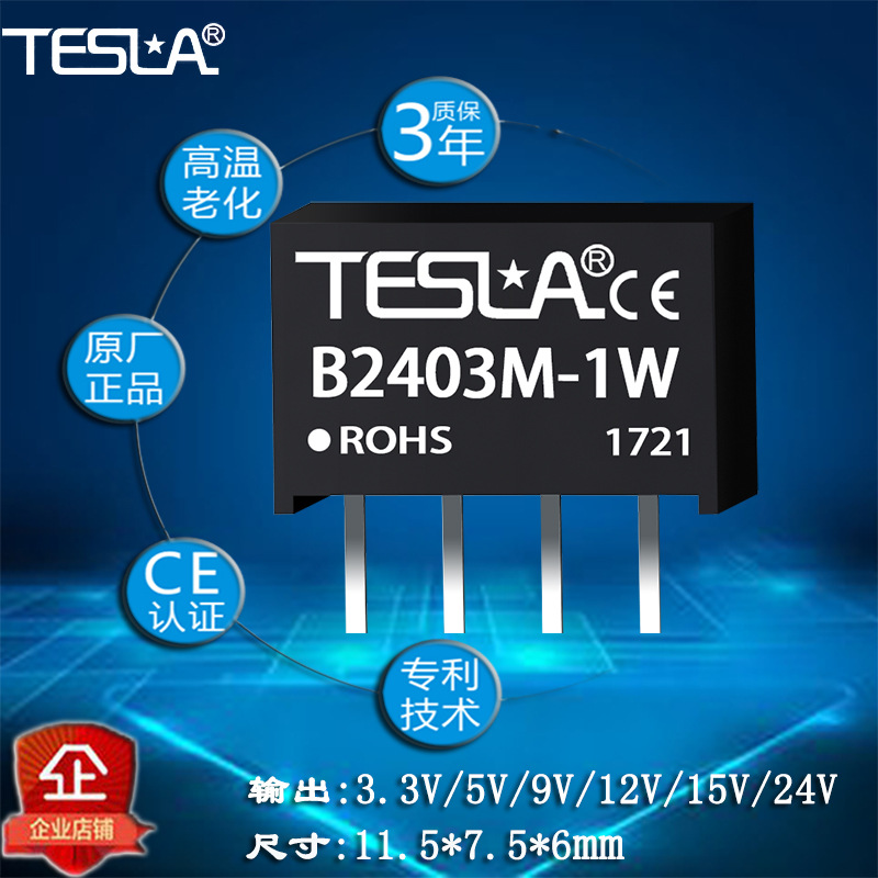 B2403M-1W 小体积DCDC电源模块厂家直销批量价格 质保三年