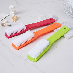 Plastic long-handled shoe brush, factory wholesale soft-bristled long-handled shoe brush, household cleaning brush