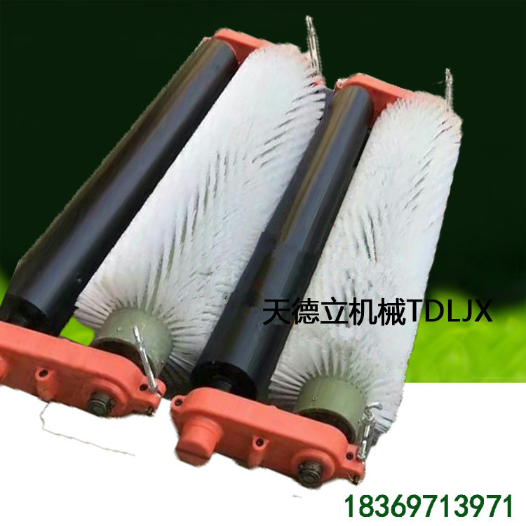 XQ-II-1000无源皮带尼龙刷清扫器 1米被动机械式滚刷皮带清扫器