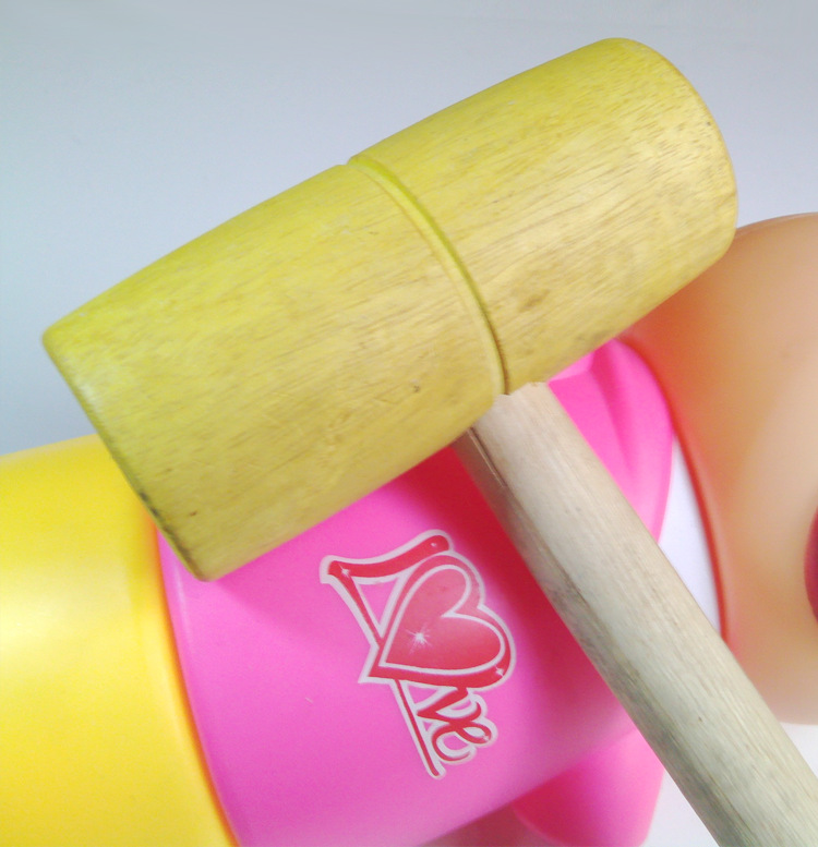 木锤 锤子 黄檀木锤通用手机皮套打孔木锤 手机贴膜打孔模板木锤