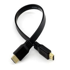 Manufacturer supplies 50CM HDMI flat cable HDMI high-definition cable TV computer connection version 1.4 3D