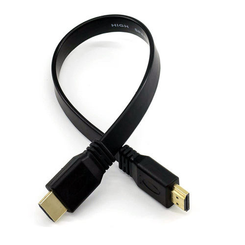 Manufacturer supplies 50CM HDMI flat cable HDMI high-definition cable TV computer connection version 1.4 3D