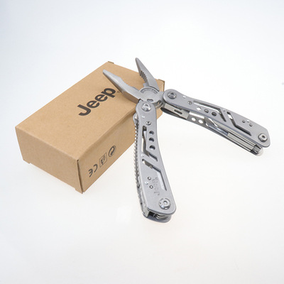 multi-function Pliers fold outdoors Pliers JEEP Pliers silvery goods in stock Manufactor Direct selling Transboundary distribution