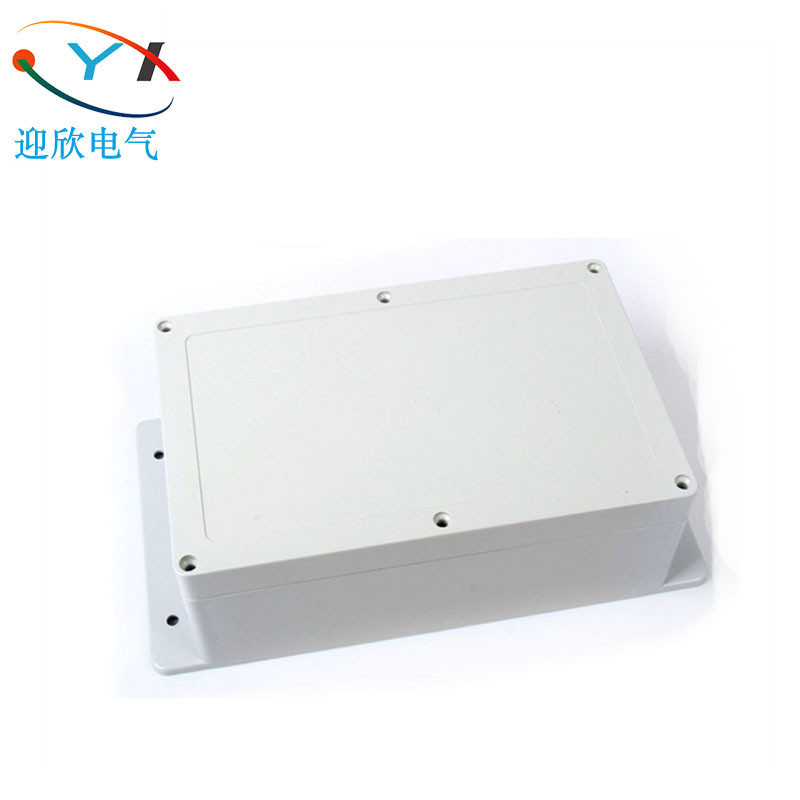 厂家供应230*150*87mm带耳监控电源盒仪表塑胶盒 户外电缆分线盒