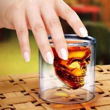 Sáng tạo tinh thể hộp sọ tách ly rượu đỏ bia cốc đôi kính sọ kính nhỏ ly whisky chính hãng Bộ rượu