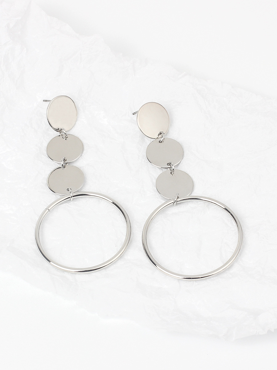 Korean Exaggerated Casual Fashion Ring Long Earrings Wholesale display picture 6