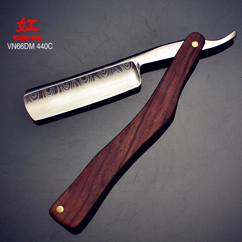 Brand Brazil rosewood handle old-fashioned razor manual razor manual shaving knife shaving knife cutting blade send swing knife cloth