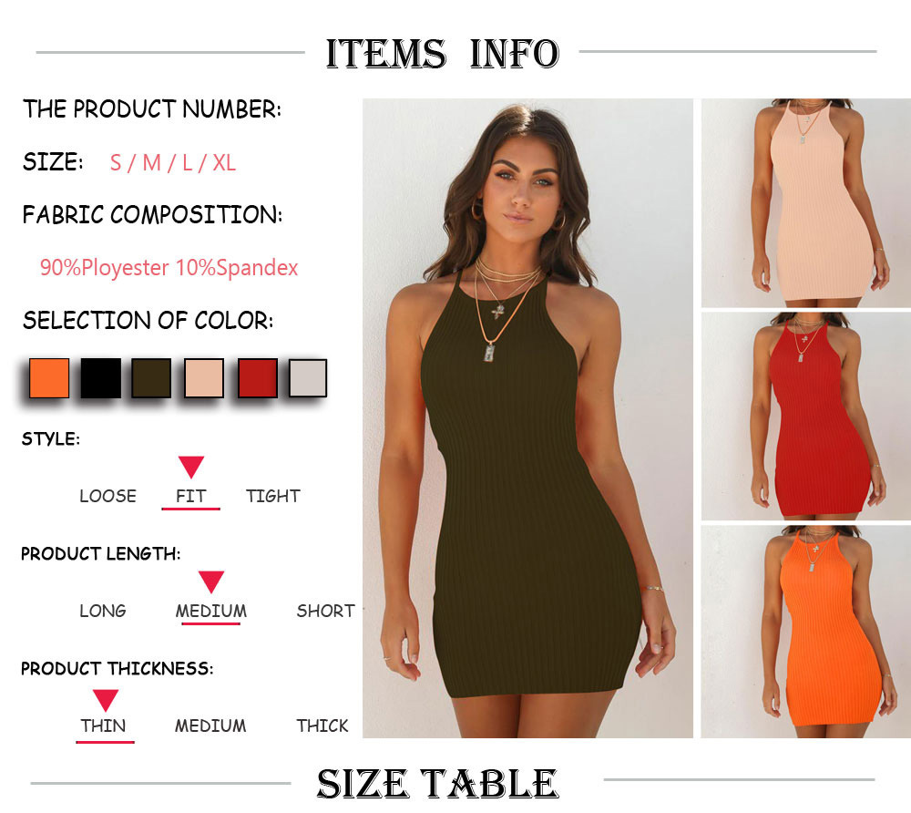 Ribbed Slip Dress