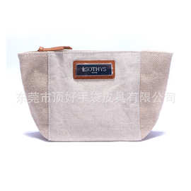 厂家定制新款拼接帆布化妆包 时尚翅膀形环保帆布洗漱包 可印LOGO