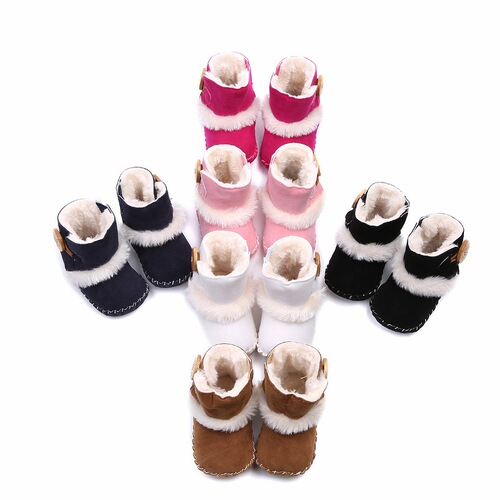 Winter baby rubber sole anti-slip cotton shoes warm and comfortable baby toddler shoes front shoes indoor shoes 