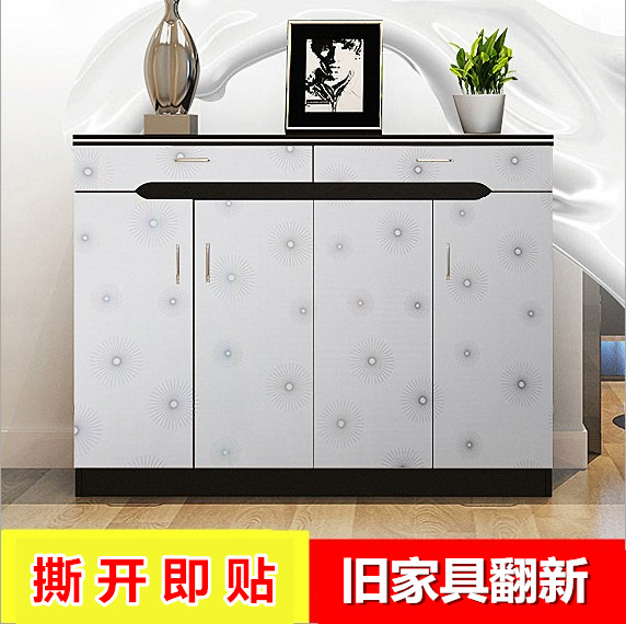 柜子旧家具翻新贴纸自粘防水pvc加厚衣柜厨房橱柜门防油贴纸|ru
