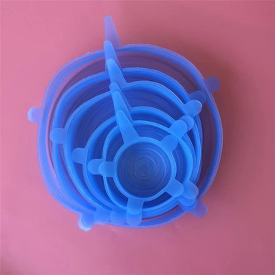 现货供应硅胶保鲜盖 硅胶保鲜膜盖 6件套食品级硅胶保鲜盖