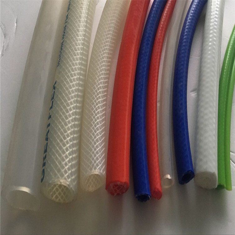 食品级软管食品软管长期耐低温耐高压双色编织卡芙拉线硅胶管