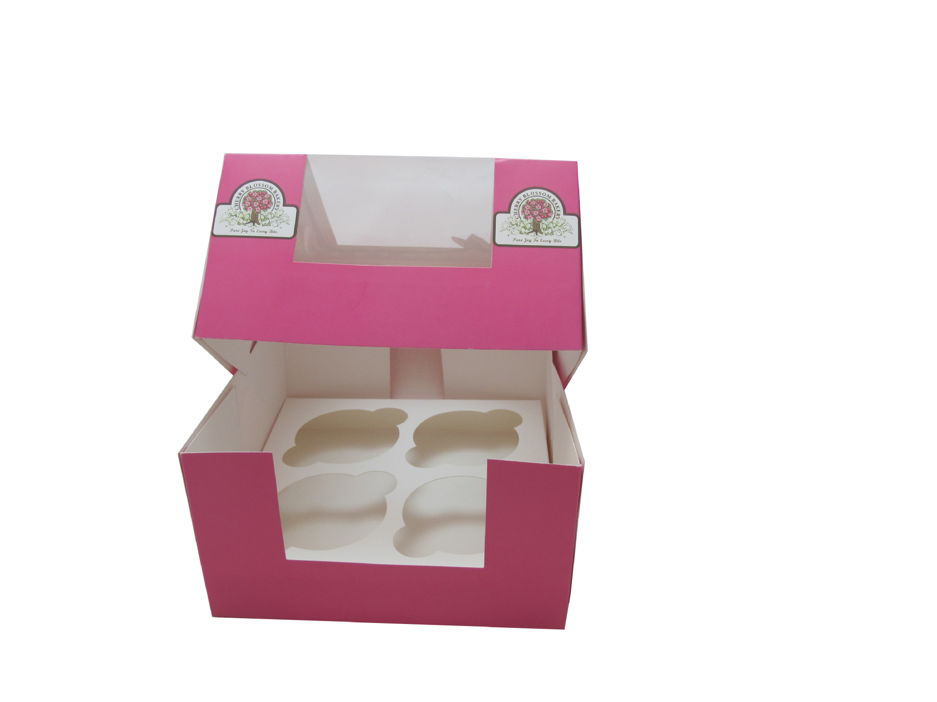 厂家做粉色DIY生日蛋糕盒 潮流烘培纸杯蛋糕盒 儿童小蛋糕礼盒