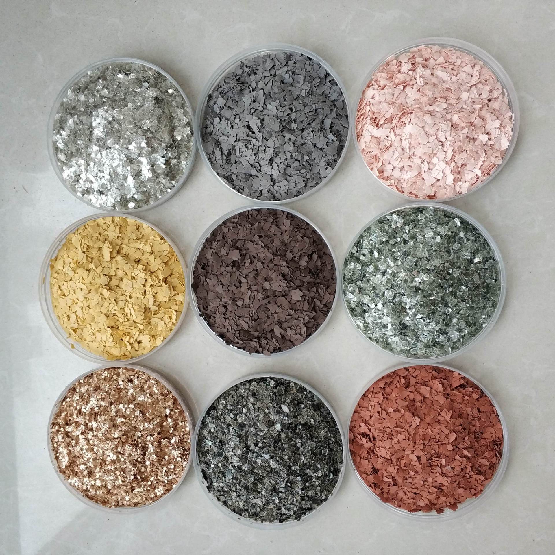 供应真石漆用岩片 染色岩片 复合岩片 多彩岩片 云母片