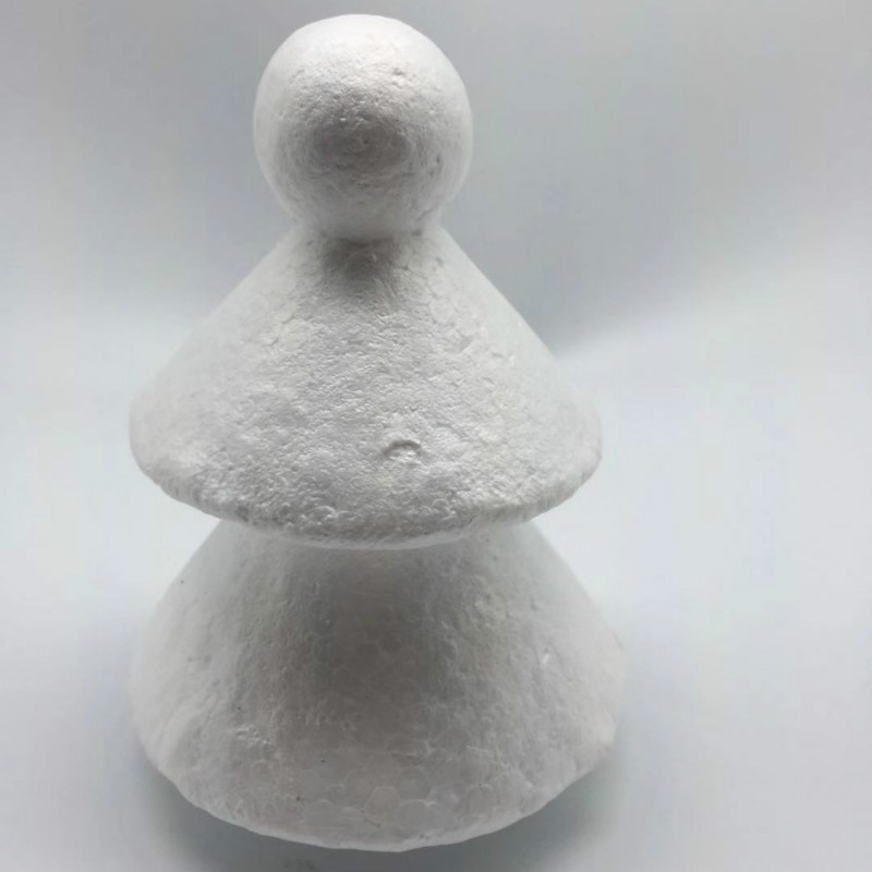 泡沫圣诞树  15cm立体圣诞树 圣诞节装饰品  儿童手工DIY涂鸦原胚