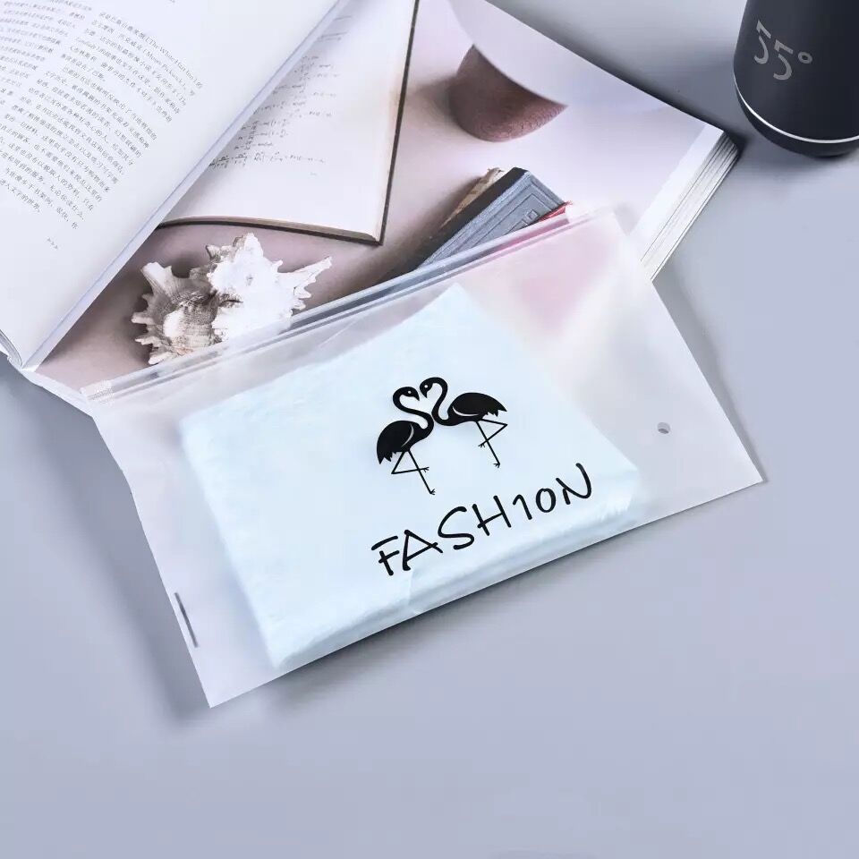 现货EVA时尚火烈鸟童装磨砂包装袋塑料收纳袋打底裤毛巾袋包装袋