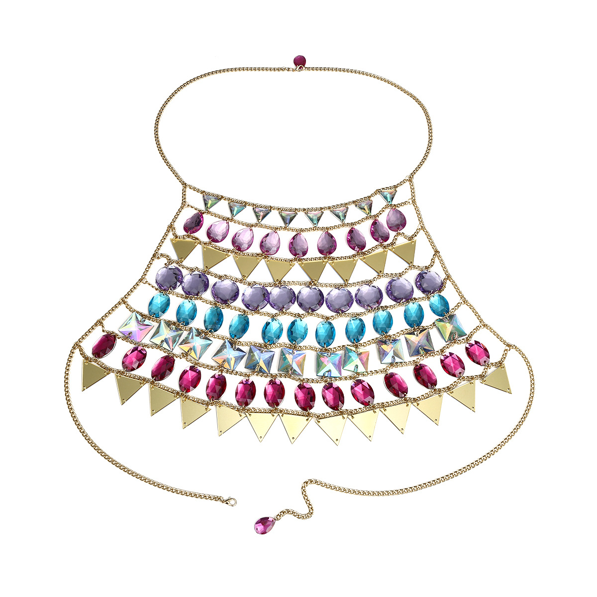 Plastic Fashion Geometric Body jewelry(color) NHXR2394-color