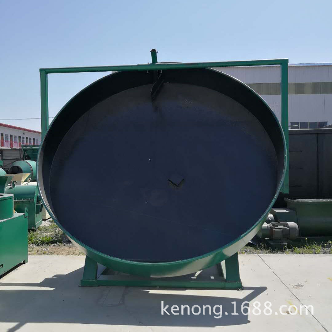 厂家 有机肥圆盘造粒机  禽畜粪便发酵造有机肥线 圆盘制粒机