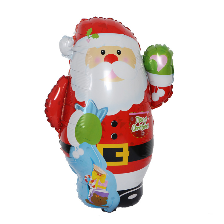 25g Weight Balloons Event & Party Supplies Party Occasion Aluminum Film Material Christmas Festival Christmas Tree, Santa Claus Pattern Print Craft Christmas Christmas Tree Santa Claus Aluminum Film Party Balloons