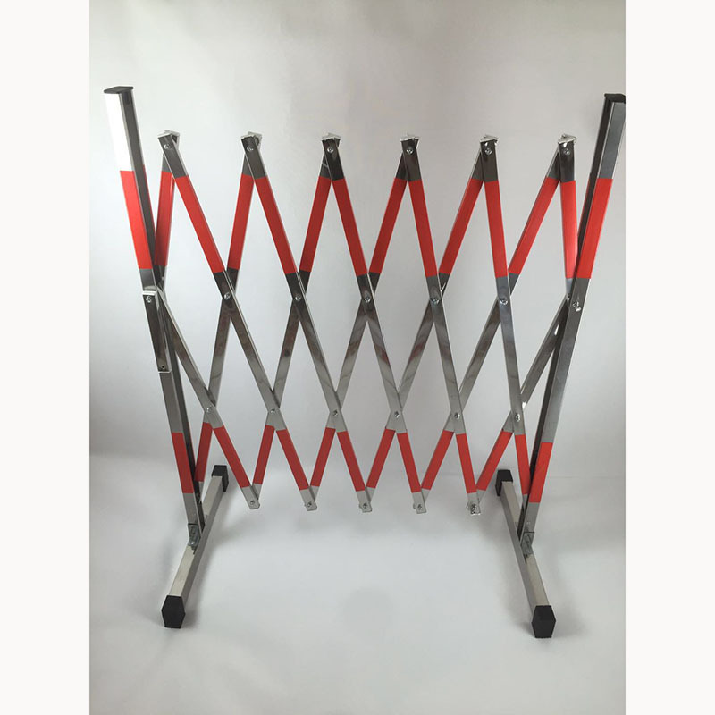 不锈钢安全伸缩围栏可移动式电力施工安全警示反光护栏栅栏防护栏|ru