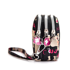 女手拿包三層拉鏈零錢包女長款手包斜跨大屏手機包媽媽包