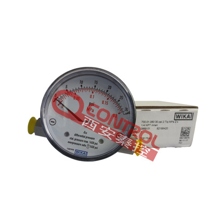 德国WIKA不锈钢高静压差压表700.01.080 静压40MPa