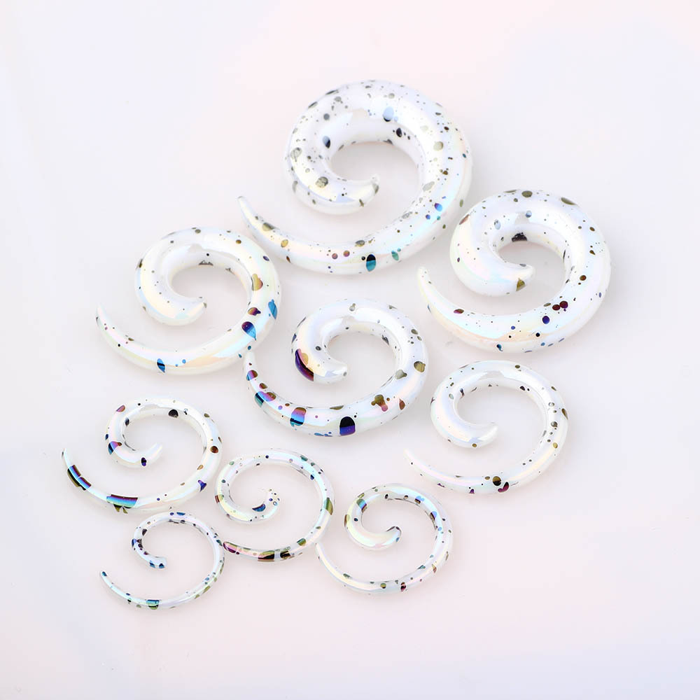 Acrylic Sharp Cone Ear Expanding Set Ear Expander Auricle Puncture Jewelry Nest Cow Cross-Border Amazon detail image 18