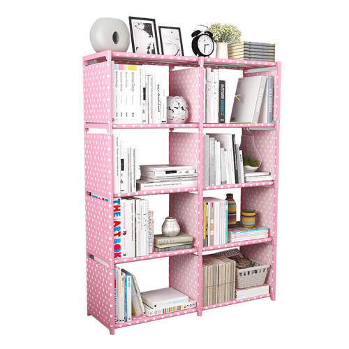 Simple Multi-layer Bookshelf with Free Combination, Multifunctional DIY Storage Shelf, Modern Student and Child Creative Storage Cabinet