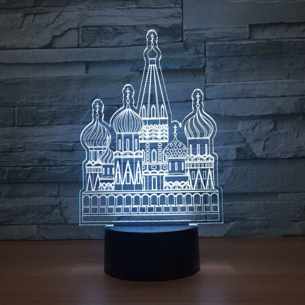 3D立体错觉灯 跨江大桥七彩触摸变色视觉灯 亚克力