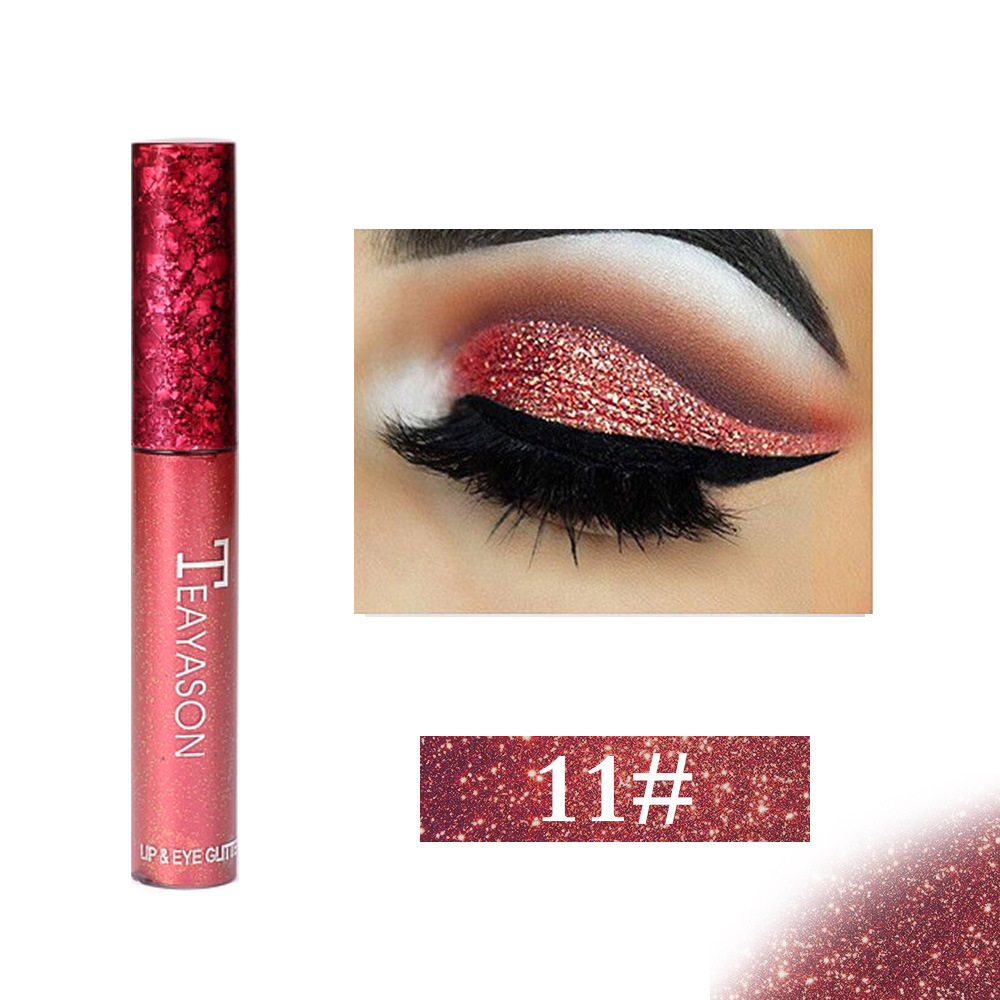Sombra de Olhos Sombra de Olho Cores Brilhante Pearlescent Olho Maquiagem Diamante Brilho Labial Líquido Água Deitado Silkworm Caneta 12 Cor 23 Sombra de olho