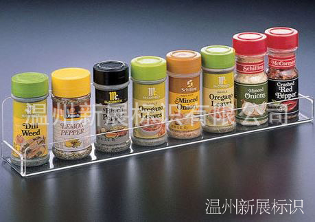 高透亚克力厨房样式定做 2-6mm厚度定制可以logo单层双层调料架
