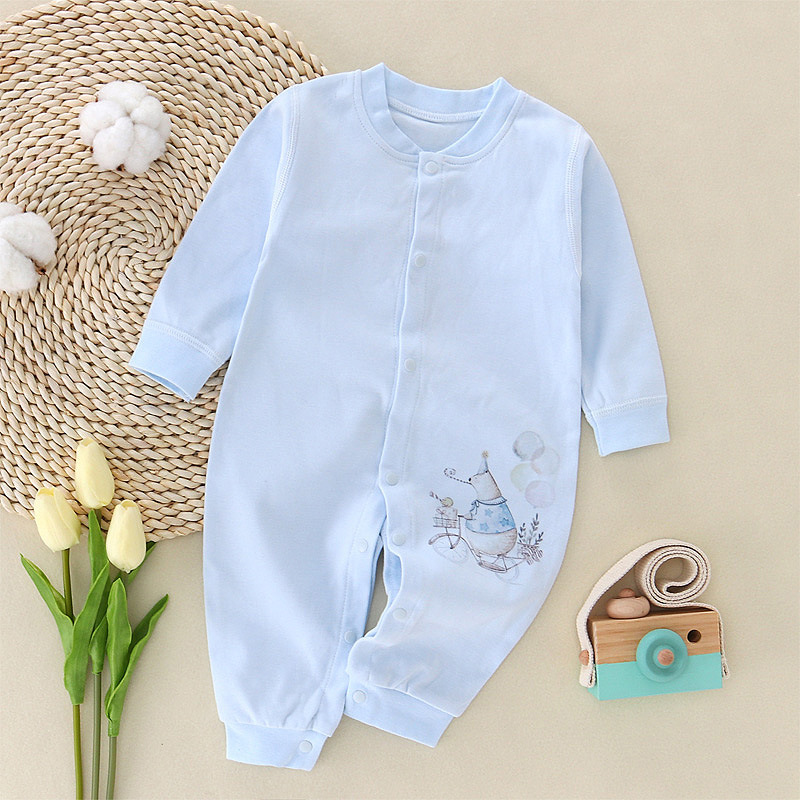 2018秋季嬰兒連體衣春秋寶寶純棉內衣長袖哈衣爬服新生兒衣服批發