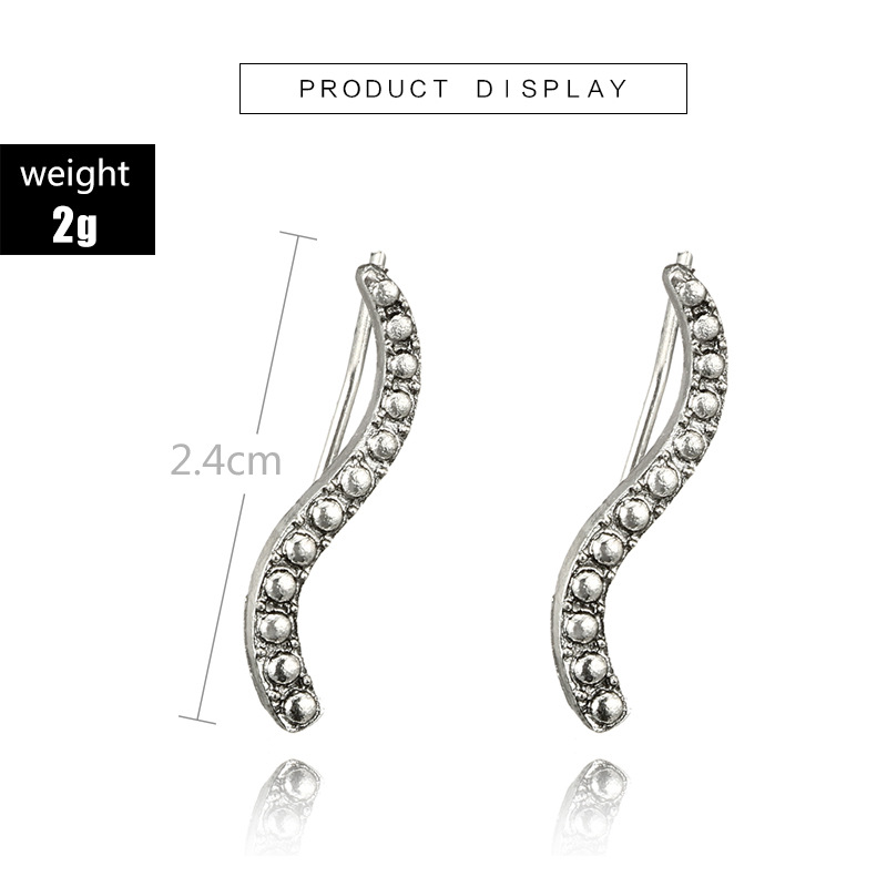 Simple Style Geometric Plating Alloy Earrings Ear Studs display picture 1