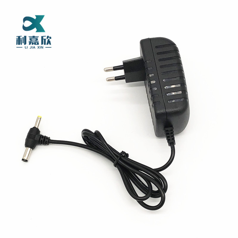 12V2A欧规电源适配器 LED灯条电源 监控摄像头适配器 T字头