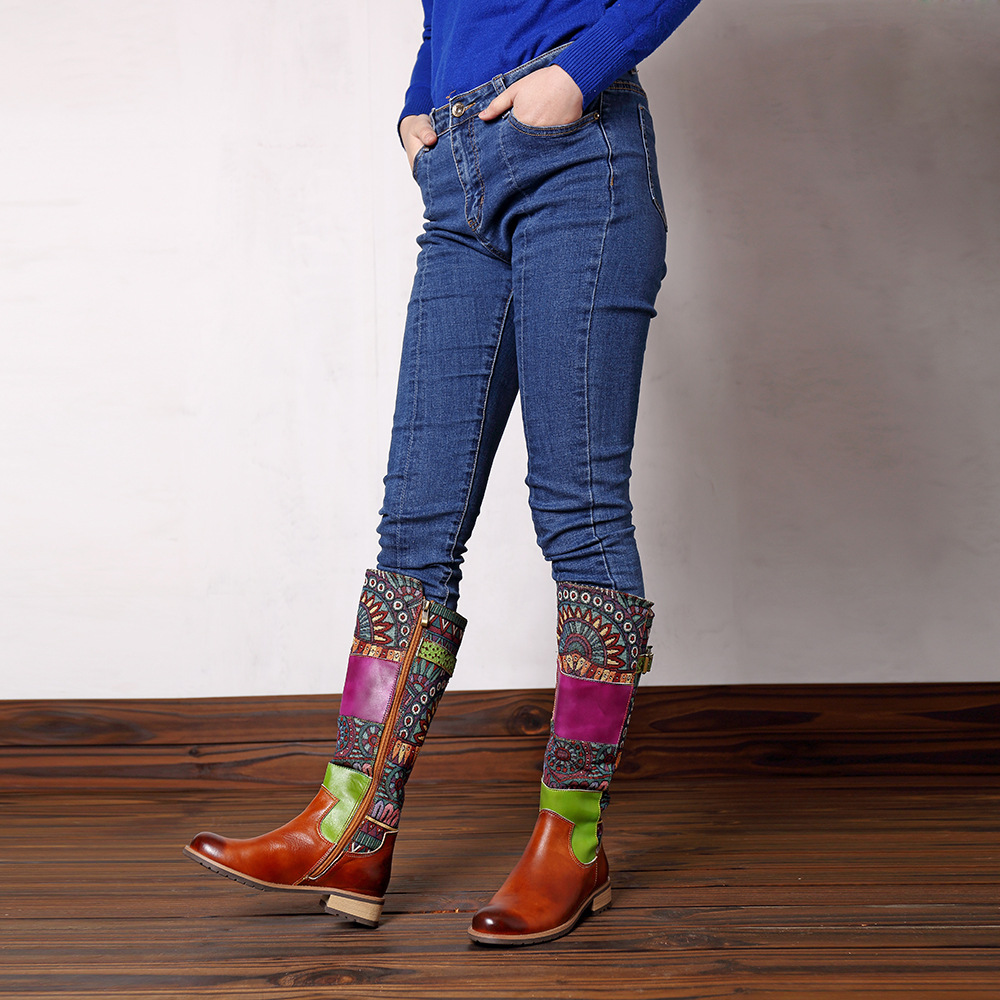 Bottes femme en En cuir - Ref 3355047 Image 7