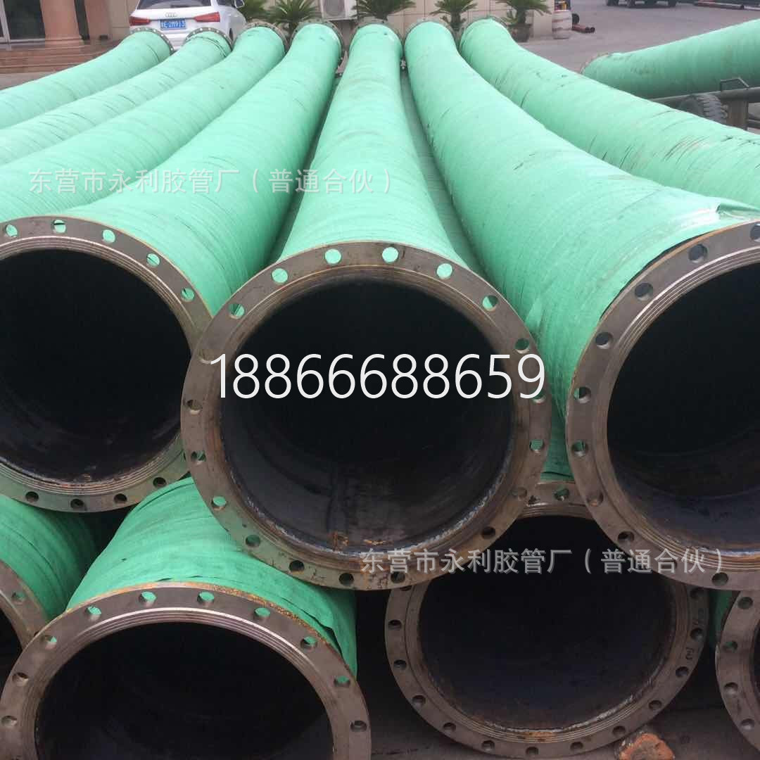 橡胶钢丝波纹管 钢丝骨架输水胶管 大口径法兰钢丝胶管