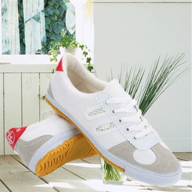 Обувь из дышащей ткани Double Star, теннисная обувь на шнуровке с резиновой подошвой, обувь для фитнеса, повседневная домашняя обувь