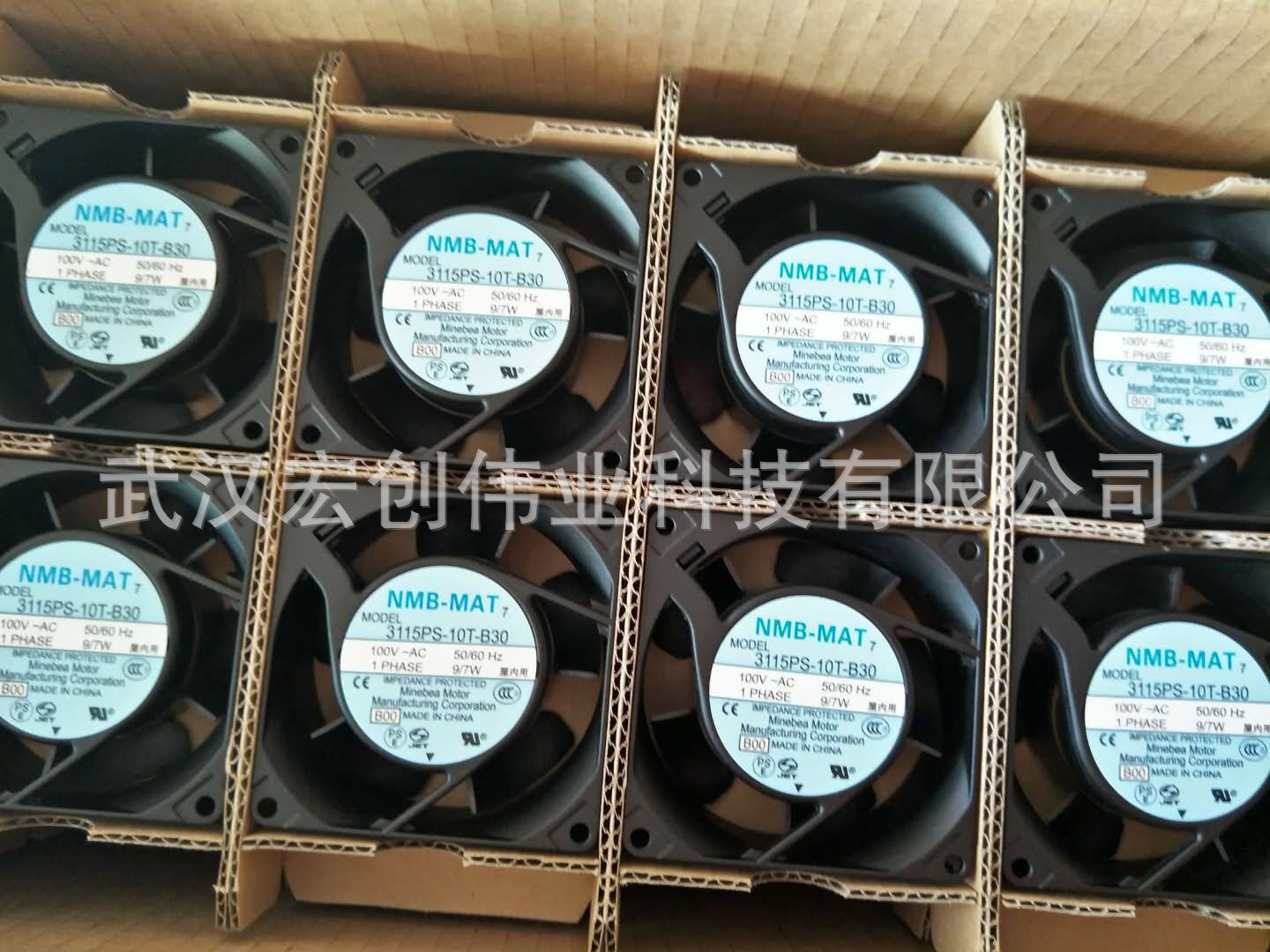 全新NMB 100V 9/7W 铝框风扇 3115PS-10T-B30 8038风机