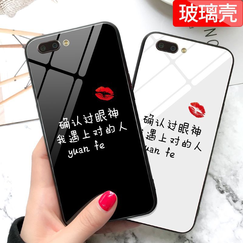 苹果6s创意网红手机壳抖音iphone8plus/7/6/x钢化玻璃抖音同款