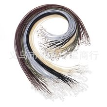 跨境亚马逊diy饰品配件2mm彩色蜡皮绳韩国蜡线项链绳吊坠绳挂件绳