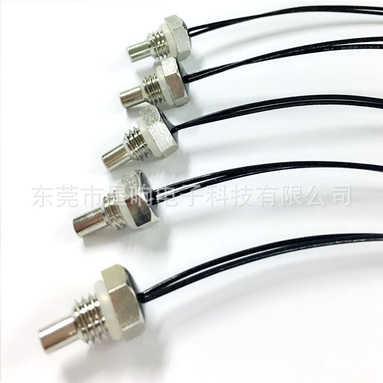 供应家电用各类带金属壳NTC热敏电阻温度传感器10K3950