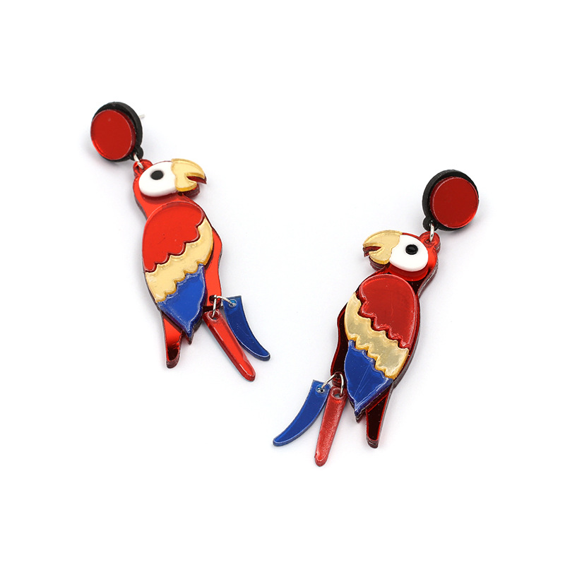 New Parrot Earrings Women's Jewelry Earrings Wholesale display picture 4