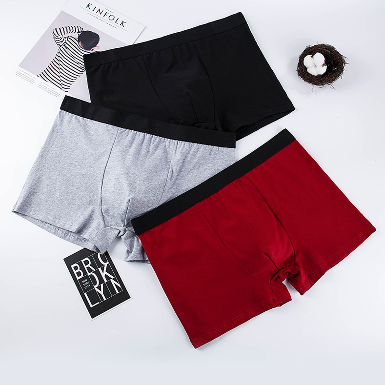 Men's underwear pure cotton boxer shorts...