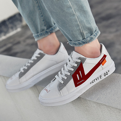 回天之力爆款学生板鞋抖音同款潮流小白鞋韩版透气运动休闲男鞋子