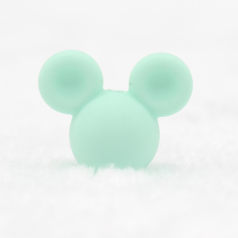 INS bebé de silicona mordedor bebé Mickey cabeza accesorios mordedor Amazon nuevo mordedor