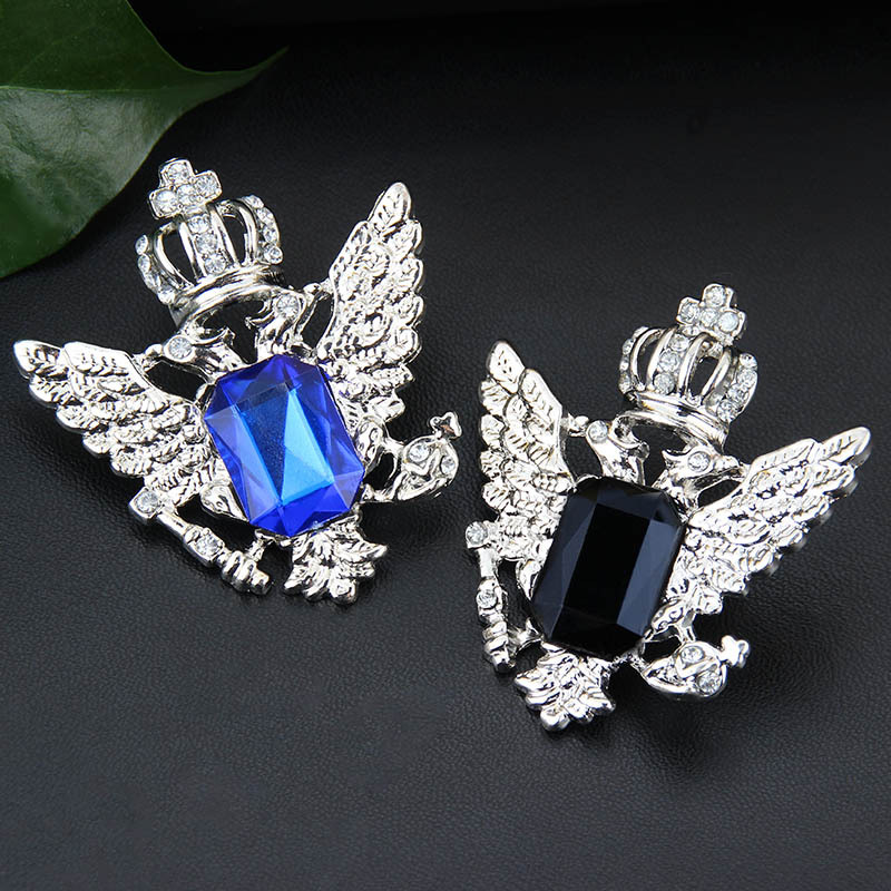 Fashion Rhinestone Crown Brooch Wholesale display picture 9